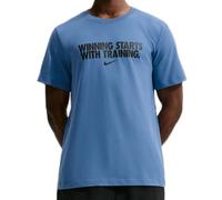 T-shirt da uomo Nike Dri-Fit Winning - indigo storm/black - Blu (XXL)