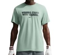 T-shirt da uomo Nike Dri-Fit Winning - steam/dark smoke grey - Verde (XXL)