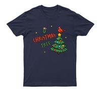 T-shirt da uomo O Christmas Tree Holiday Christmas Tree Cardinal Bird...
