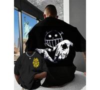 T-shirt da uomo One Piece Killer Estate e autunno Anime giapponese Ragazzo per bambini a maniche corte Retro Allentato Genitore-figlio Vestito