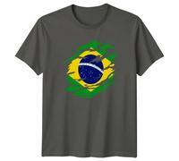 T-shirt da uomo Ordem E Progresso Brazil Flag Countries maglietta grafica...