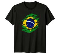 T-shirt da uomo Ordem E Progresso Brazil Flag Countries maglietta grafica...