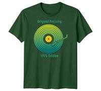 T-shirt da uomo Original Pressing 1975 Edition Vinyl Records Music Retro Audio