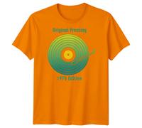 T-shirt da uomo Original Pressing 1975 Edition Vinyl Records Music Retro Audio