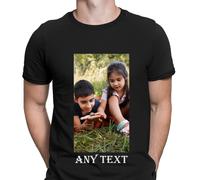 T-shirt da uomo personalizzate con qualsiasi testo e foto qui addio al...