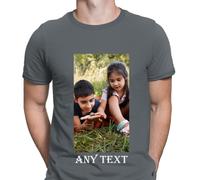 T-shirt da uomo personalizzate con qualsiasi testo e foto qui addio al...