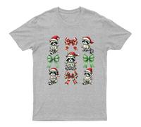 T-shirt da uomo Raccoon Christmas Lights Holiday maglietta da donna...
