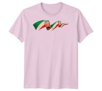 T-shirt da uomo Saint Kitts e Nevis Flag Ribbon Travel maglietta caraibica