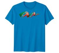 T-shirt da uomo Saint Kitts e Nevis Flag Ribbon Travel maglietta caraibica