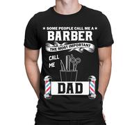 T-shirt da uomo Some People Call Me A Barber Funny Dad Quotes Fathers Day #TA-89