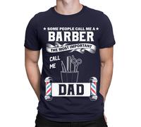 T-shirt da uomo Some People Call Me A Barber Funny Dad Quotes Fathers Day #TA-89