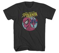 T-Shirt Da Uomo Spider-Man Sottosopra Con Logo Anni '90 Marvel Comics