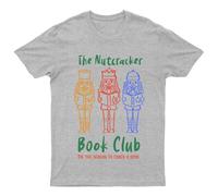 T-shirt da uomo The Nutcracker Book Club Holiday Reading maglietta da donna...