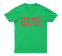 T-shirt da uomo Too Hot For The North Pole Natale Vacanze invernali...