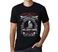 T-shirt da uomo - Tutti hanno un angelo custode I più fortunati hanno un gatto Mau egiziano - T-shirt grafica eco-responsabile Regalo vintage Stile e semplicità: Le nostre magliette sono la scelta ide