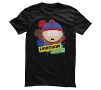 T-Shirt Da Uomo Ufficialmente Licenziata Di South Park - Everything Sucks