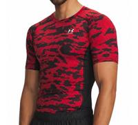 T-shirt da uomo Under Armour HeatGear Printed - black/red/white - Multicolore (M)