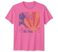 T-shirt da uomo Wave Sun Tribal Art design astratto