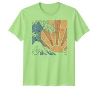 T-shirt da uomo Wave Sun Tribal Art design astratto