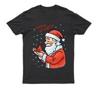 T-shirt da uomo Whispers Of Winter Santa Cardinal Christmas Holidays da donna