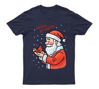 T-shirt da uomo Whispers Of Winter Santa Cardinal Christmas Holidays da donna