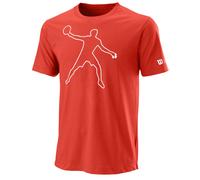 T-shirt da uomo Wilson Bela tech Tee II M - Rosso S
