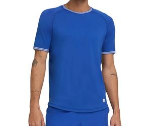 T-shirt da uomo Wilson Court Performance Crew - Blu (M)