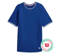 T-shirt da uomo Wilson Court Performance Crew - Blu (XL)