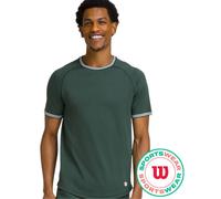 T-shirt da uomo Wilson Court Performance Crew - Verde (XL)