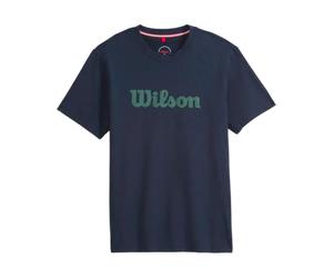 T-shirt da uomo Wilson Easy Street - classic navy/field green - Blu (M)