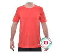 T-shirt da uomo Wilson Players Seamless Crew 2.0 - infrared - Rosso (XL)