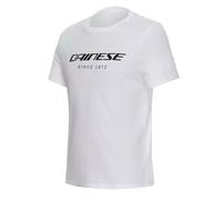 T-SHIRT DAINESE ESSENCE WORDMARK BIANCA WHITE GIROCOLLO ESTIVA MANICHE CORTE