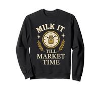 T-shirt Dairy Farmer Pride Udder Humor Country Milk Life Felpa
