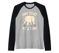 T-shirt Dairy Farmer Pride Udder Humor Country Milk Life Maglia con Maniche Raglan