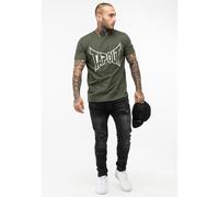 TAPOUT Lifestyle Basic Tee T-Shirt, Oliva/Ecru, 3XL Uomo