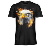 T SHIRT DARK EMBER AQUILA ORIGINALE ragazzo/a adulto/a Maglia Maglietta nera