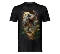 T-Shirt Dark Ember - Bambino - T-Rex - Bimbo ragazzino Maglia Maglietta cotone
