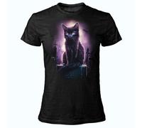 T SHIRT DARK EMBER GATTO WOMAN ORIGINALE ragazzo/a adulto/a Maglia Maglietta