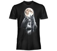 T SHIRT DARK EMBER LUPI LUNA ORIGINALE ragazzo/a adulto/a Maglia Maglietta nera
