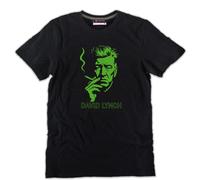 T-SHIRT David Lynch Twin Peaks volto uomo regista nera cotone Laura Palmer