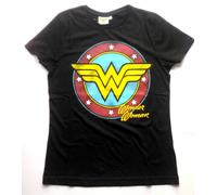 T-shirt DC Comics Wonder Woman Original Logo superhero maglia Donna ufficiale