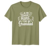 T-shirt del nonno Tutte le mie persone preferite Call Me Grandad divertente...
