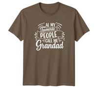 T-shirt del nonno Tutte le mie persone preferite Call Me Grandad divertente...