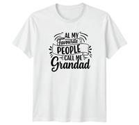 T-shirt del nonno Tutte le mie persone preferite Call Me Grandad divertente...