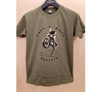 T-Shirt Design Great Escape Di Steve McQueen - Verde Oliva