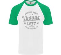T-Shirt Di Baseball Vintage Anno 49 Compleanno 1977 Da Uomo