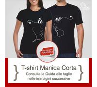 T-shirt di Coppia Love Amore Kiss Bacio Regalo Innamorati San Valentino AB12