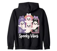 T-Shirt di Halloween Pastello Kawaii Ghost Cute Spooky Vibes Felpa con Cappuccio