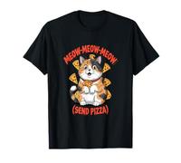 T-shirt di meme gatto divertente Meow manda la tee di amante Maglietta