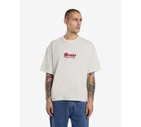 T-shirt Dickies Lewiston Embro manica corta bianco rosso - XL